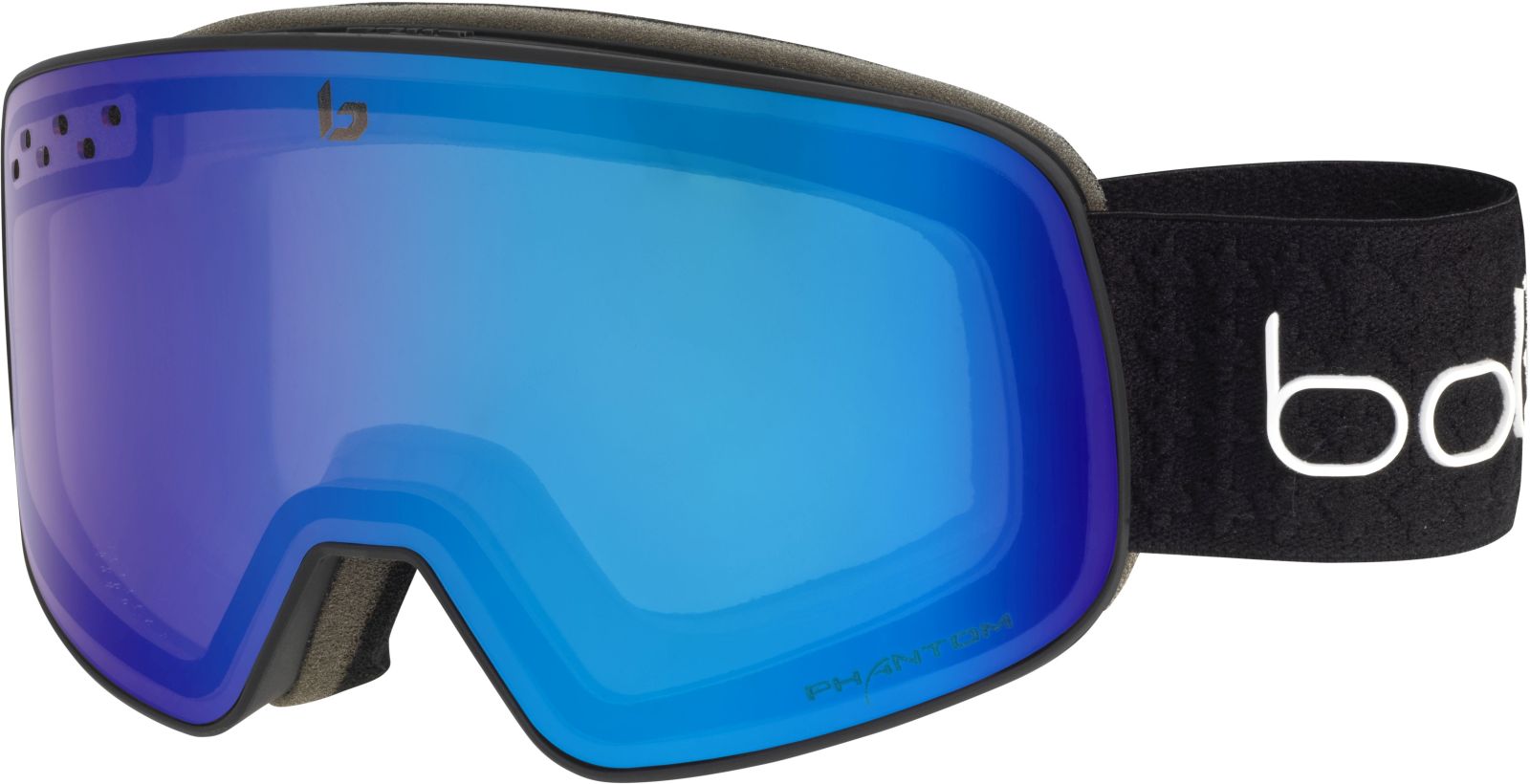 BOLLÉ - NEVADA BLACK MATTE / Phantom+ blue S1-S3