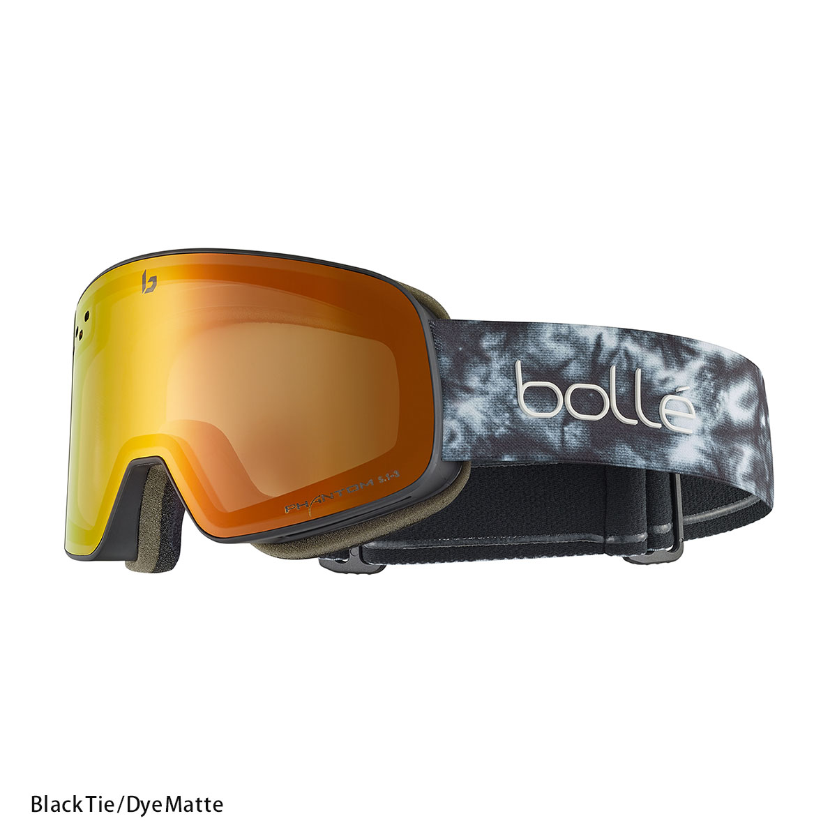 BOLLÉ - NEVADA BLACK Tie Dye matte / Phantom Fire red S1-S3